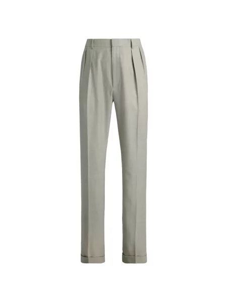 Pantaloni Ralph Lauren Purple Label de lână gri