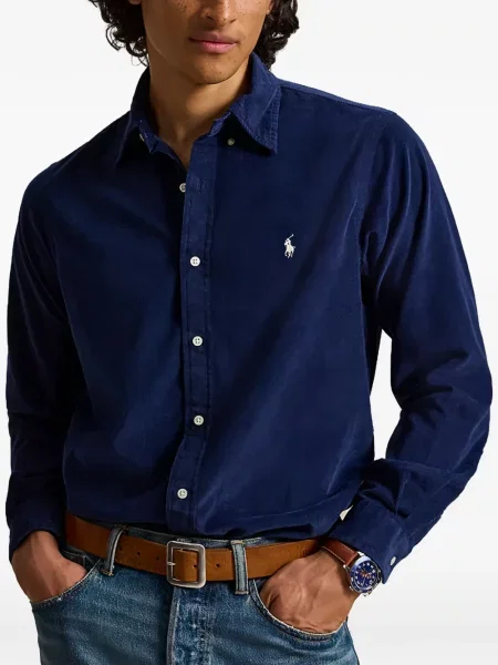 Samt košulja Lauren Ralph Lauren plava