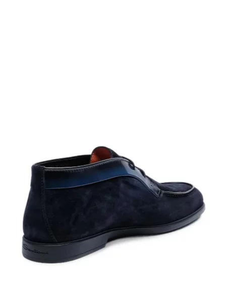 Ghete desert Santoni din piele de căprioară albastru