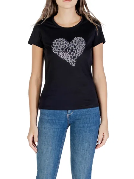 Majica Liu Jo s potiskom črna