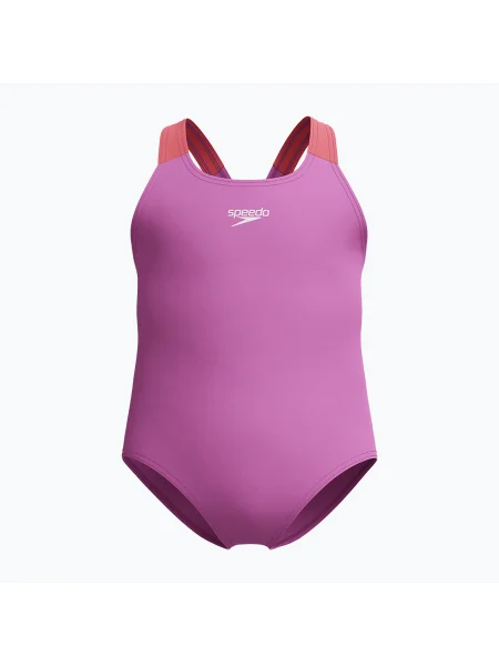 Gyermek egyrészes úszódressz Speedo Learn To Swim Medalist neon ibolya. Méret: 92 cm lila
