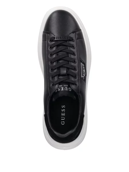 Sneakerși Guess cu autograf negru