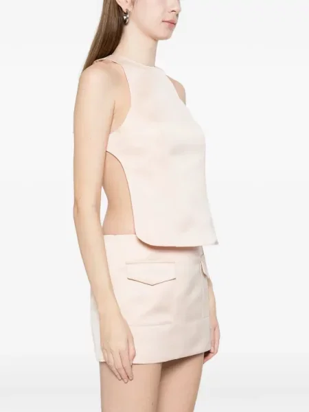 Palaidinė Alfie atvira nugara rožinė