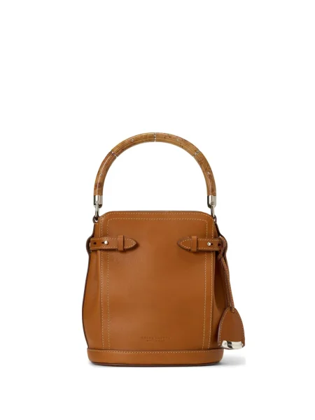 Geantă bucket Ralph Lauren Collection maro