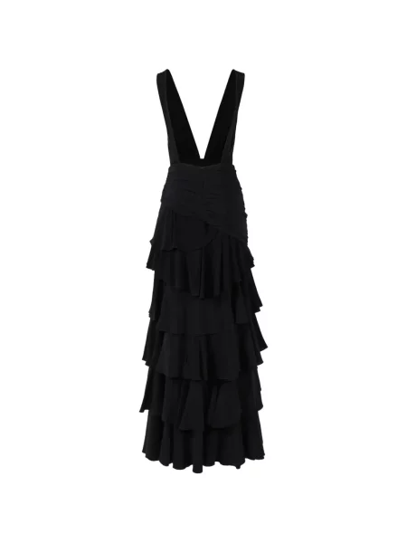 Rochie maxi Johanna Ortiz cu volane negru