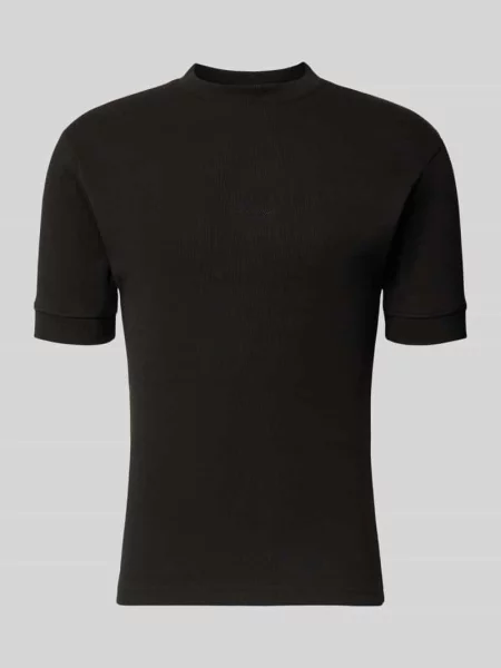 Koszulka T-shirt o kroju slim fit z naszywanym logo Prohibited czarna