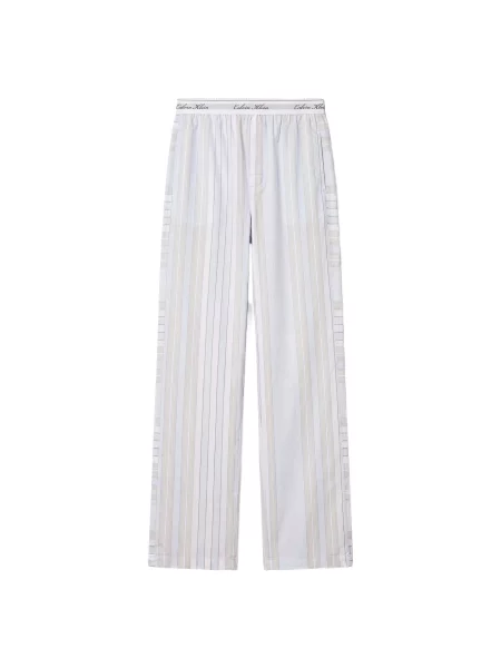 Calvin Klein Underwear Pantaloni de pijama / albastru pastel / roz pastel bej