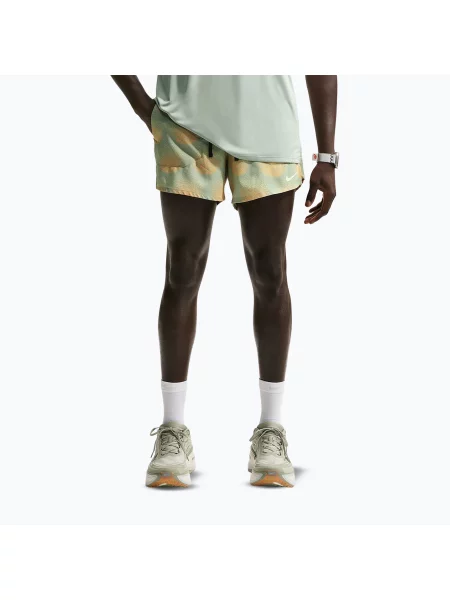 Pantaloni scurți de alergare pentru bărbați Nike Stride Dri-Fit Brief Lined 5" jade horizon