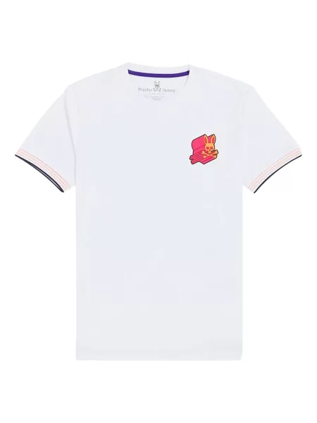 Тениска Psycho Bunny бяло