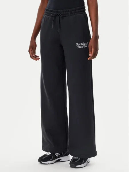 New Balance Pantaloni trening Wide Leg negru