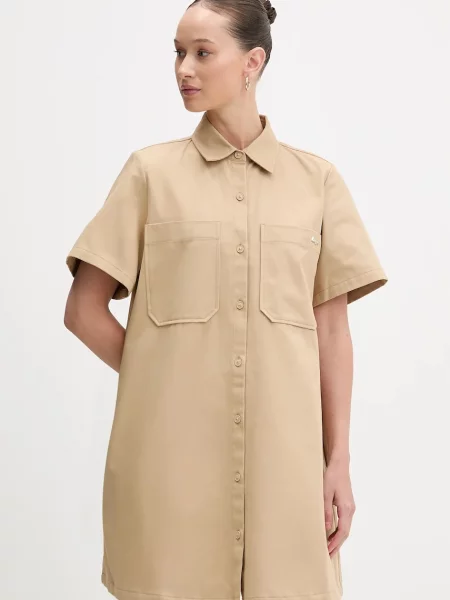 Hugo Blue rochie din bej