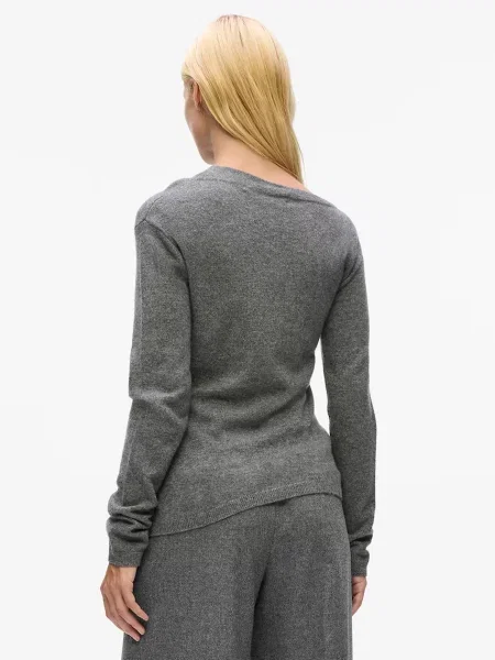 Светр з кашеміру Karl Lagerfeld легкий сірий