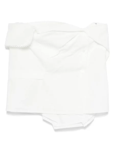 Top Miu Miu din poplin alb
