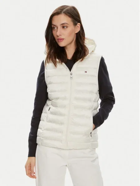 Tommy Hilfiger Vestă Global Stripe alb