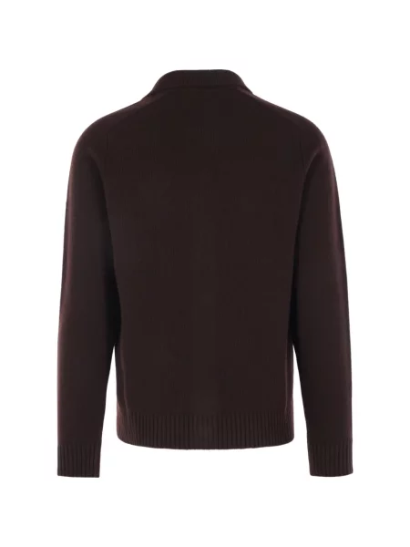 Cardigan Roberto Collina de lână maro