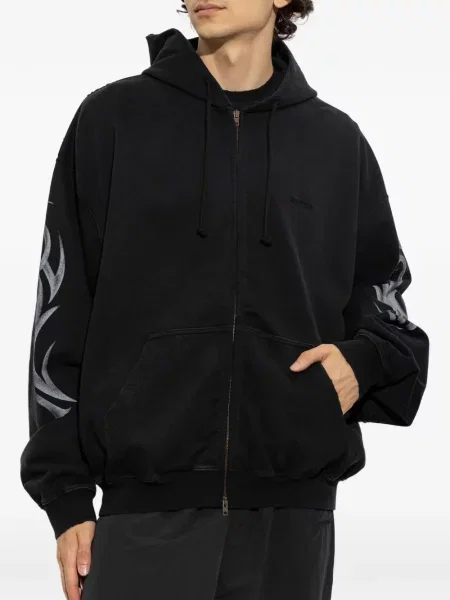 Hoodie Vetements με σχέδιο μαύρο