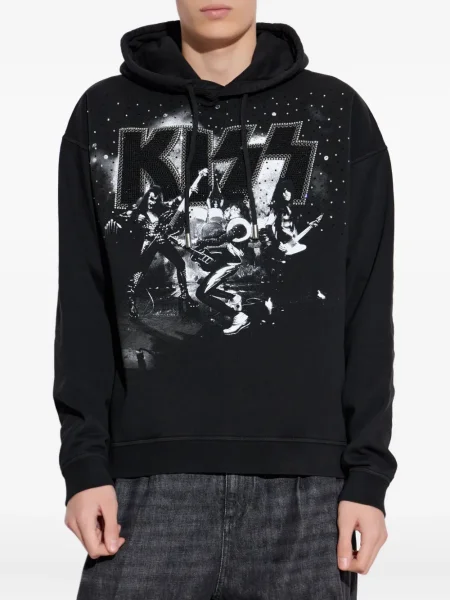 Hanorac cu glugă Dsquared2 negru