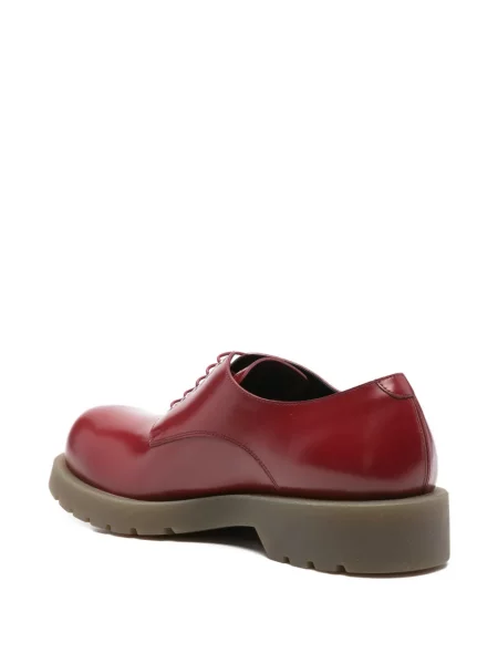 Pantofi derby Jil Sander din piele roșu