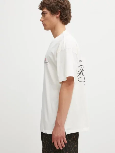 Koszulka Represent z logo retro beżowa