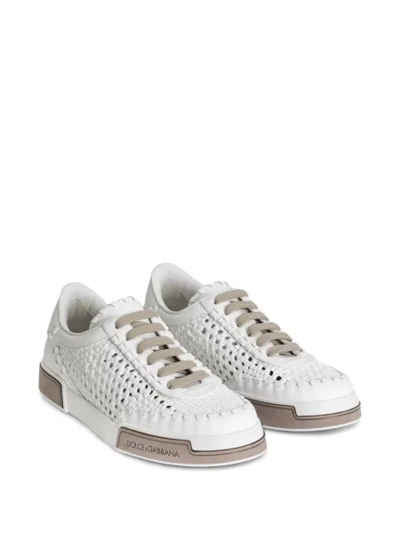 Sneakerși Dolce & Gabbana din piele alb