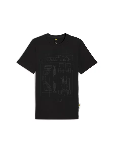 Koszulka Scuderia Ferrari Sportswear z grafiką czarna