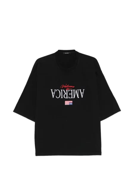 Тениска Willy Chavarria бродирана черно