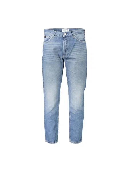 Proste jeansy Calvin Klein niebieskie