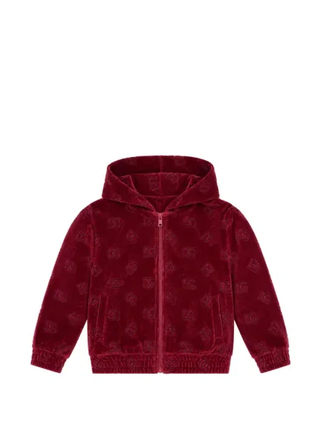 Bluza z kapturem dziecięca Dolce And Gabbana czerwona