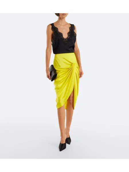 Top Stella Mccartney din satin negru