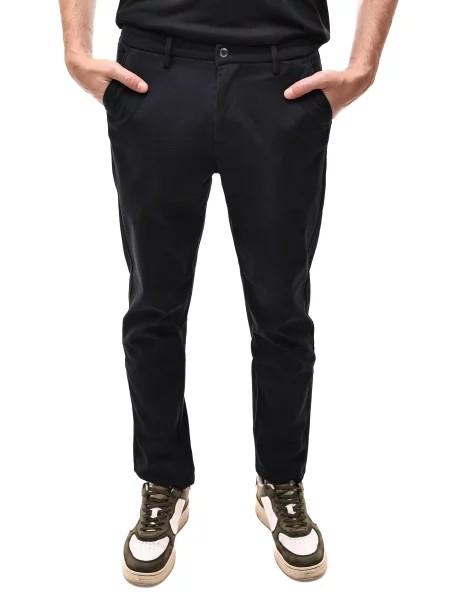 Повсякденні штани STREAM темно-синій фліс сині