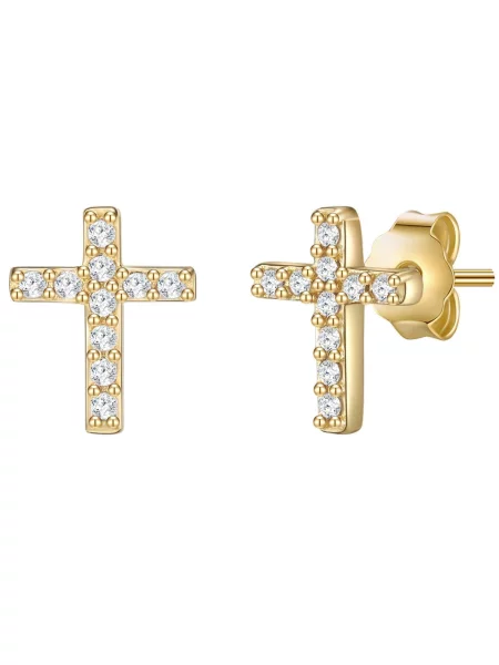 Glanzstücke München Uhani / transparentna zlata