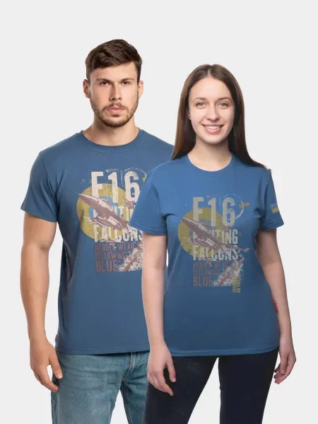 Футболка Авіація Галичини джинс бавона/спандекс