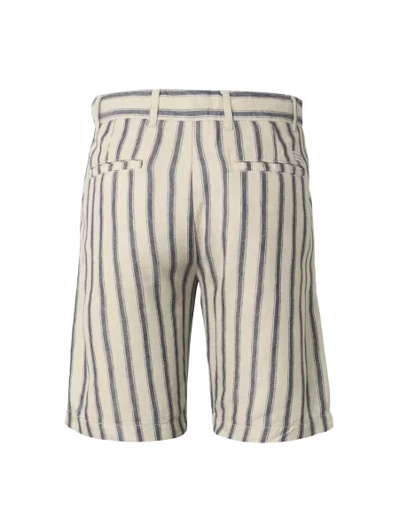 INDICODE JEANS Chino nadrág Monet ekrü / tengerészkék