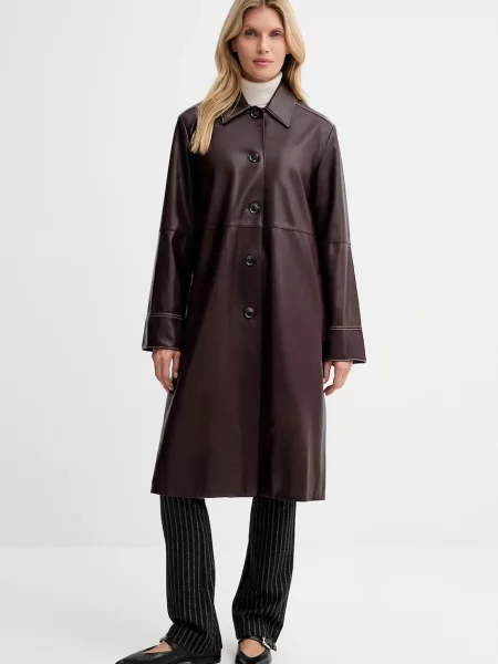 Штани Sessun прямі середня посадка чорний