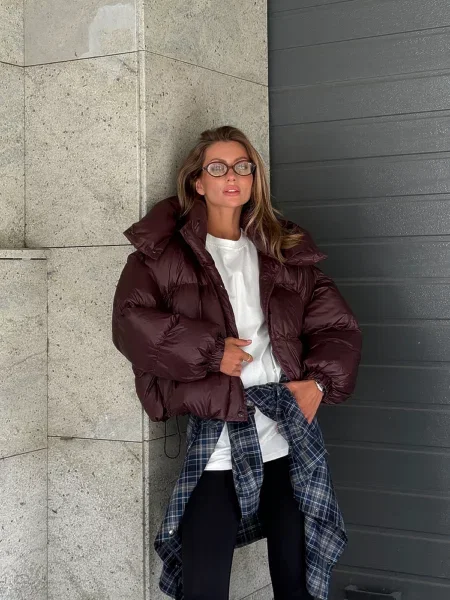 Зимова куртка Milirud нейлон/поліестер бордовий