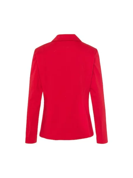 Marynarka Frank Walder w jednolitym kolorze klasyczna dwurzędowa czerwona