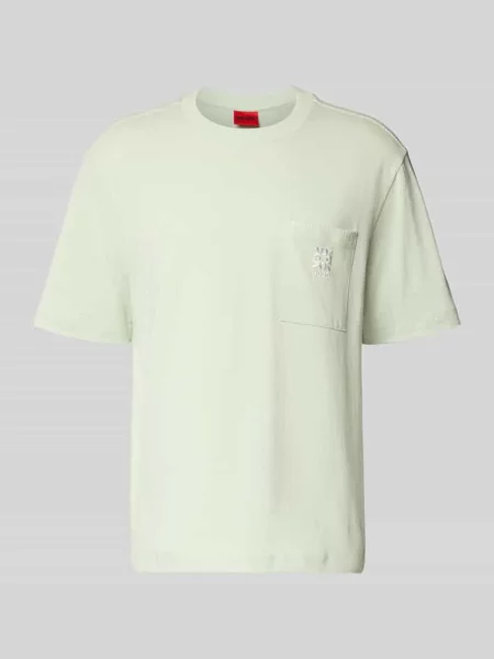 T-shirt o kroju regular fit z czystej bawełny model DARRO' Hugo