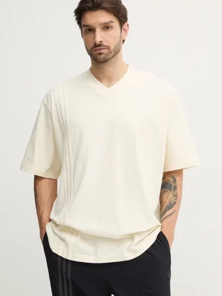 Kratka majica adidas Originals FRONT ST TEE bež