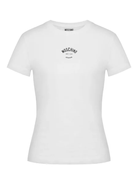 Koszulka Moschino Jeans z nadrukiem biała