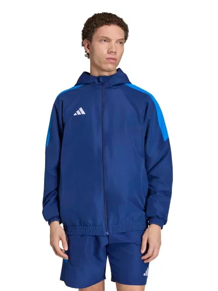 ADIDAS PERFORMANCE Športová bunda TIRO ES nebesky / tmavomodrá modrá