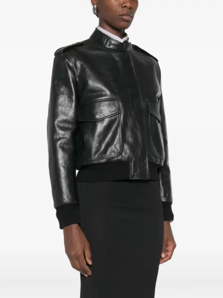 Geanta de piele Tom Ford negru