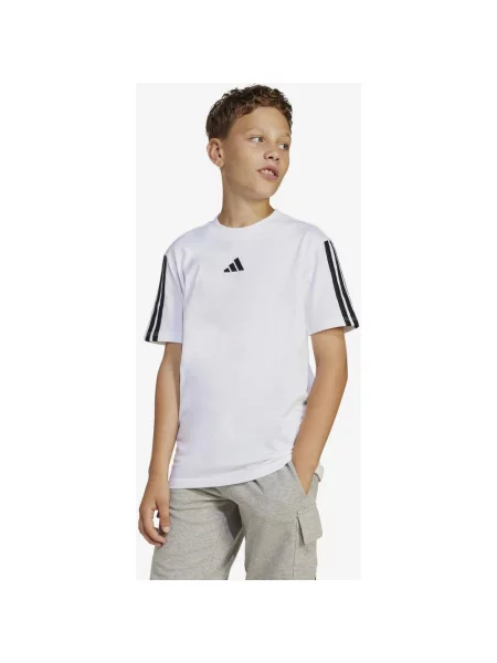 Koszulka adidas Essentials krótki rękaw czarny junior biały