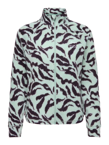 ONLY PLAY Jachetă fleece funcțională ONPIno verde mentă negru