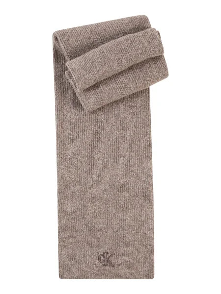 Šal s primesjo volne Calvin Klein Jeans siva