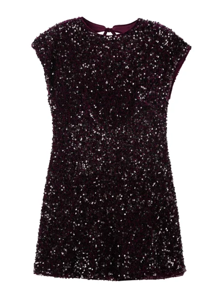 MANGO Rochie de cocktail roșu vin negru