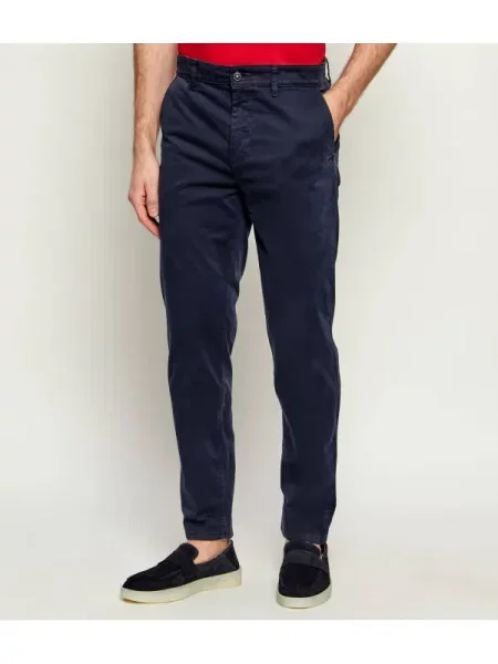 BOSS ORANGE Pantaloni chino | Tapered fit portocaliu