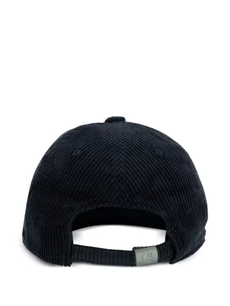 Шапка с козирки Carhartt Wip бродирана синьо