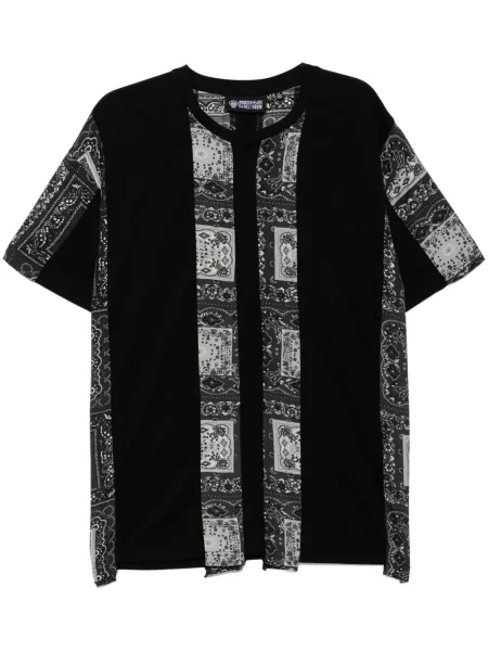 Tricou Mostly Heard Rarely Seen cu model paisley negru