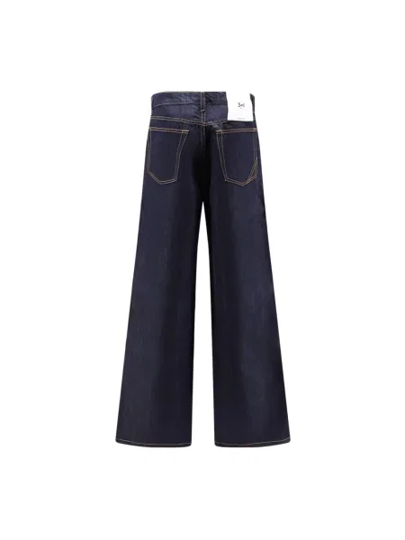 Szerokie jeansy 3x1 niebieskie