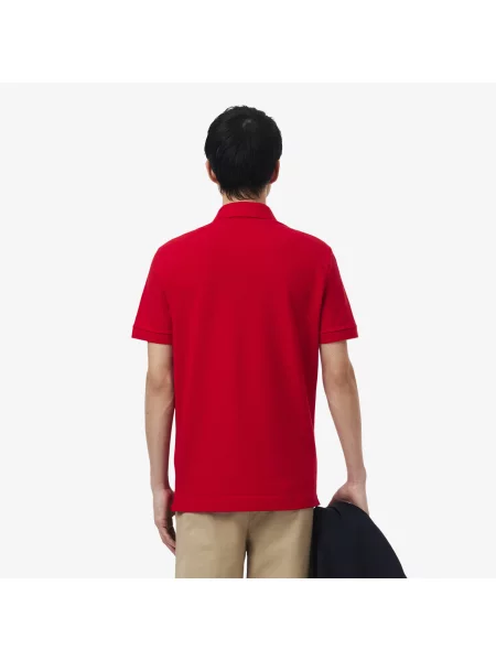 Lacoste Koszulka Polo Smart Paris Z Elastycznej Bawełny czerwona